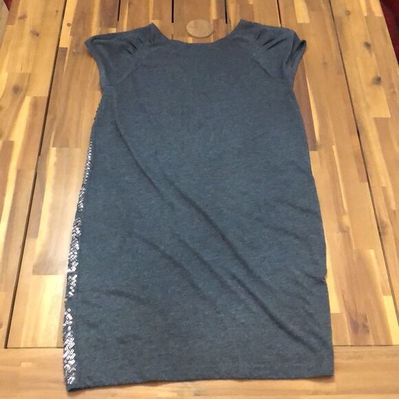 DKNY Sequin Mini Dress Grey Women’s Size Extra Small Short Sleeve Shirt - Picture 10 of 12